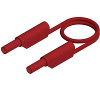 SKS Hirschmann MLS SIL WS 100/1 Cordon de mesure de sécurité Banane mâle 4 mm Banane mâle 4 mm 1.00 m rouge 1 pc(s)