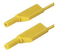 SKS Hirschmann MLS SIL WS 200/1 Cordon de mesure de sécurité[Banane mâle 4 mm -Banane mâle 4 mm ] 2 m jaune