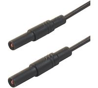 SKS Hirschmann MLS SIL WS 200/1 Cordon de mesure de sécurité[Banane mâle 4 mm -Banane mâle 4 mm ] 2 m noir