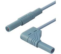 SKS Hirschmann MLS WG 200/1 bl Cordon de mesure de sécurité[Banane mâle 4 mm -Banane mâle 4 mm ] 2 m bleu