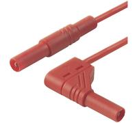 SKS Hirschmann MLS WG 200/2,5 rt Cordon de mesure de sécurité[Banane mâle 4 mm -Banane mâle 4 mm ] 2 m rouge