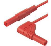 SKS Hirschmann MLS WG 50/2,5 rt Cordon de mesure de sécurité[Banane mâle 4 mm -Banane mâle 4 mm ] 0.5 m rouge