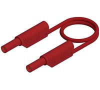 SKS Hirschmann MLS WS 100/1 rt Cordon de mesure de sécurité Banane mâle 4 mm Banane mâle 4 mm 1.00 m rouge 1 pc(s)