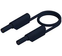 SKS Hirschmann MLS WS 100/1 sw Cordon de mesure de sécurité Banane mâle 4 mm Banane mâle 4 mm 1.00 m