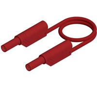 SKS Hirschmann MLS WS 100/2,5 rt Cordon de mesure de sécurité Banane mâle 4 mm Banane mâle 4 mm 1.00 m rouge 1 pc(s)