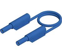 SKS Hirschmann MLS WS 200/1 bl Cordon de mesure de sécurité Banane mâle 4 mm Banane mâle 4 mm 2.00 m bleu 1 pc(s)