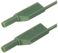 SKS Hirschmann MLS WS 200/1 gn Cordon de mesure de sécurité[Banane mâle 4 mm -Banane mâle 4 mm ] 2 m vert