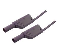 SKS Hirschmann MLS WS 200/2,5 Cordon de mesure de sécurité[Banane mâle 4 mm -Banane mâle 4 mm ] 2 m violet