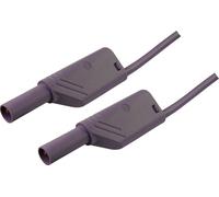 SKS Hirschmann MLS WS 200/2,5 Cordon de mesure de sécurité[Banane mâle 4 mm -Banane mâle 4 mm ] 2 m violet