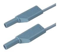 SKS Hirschmann MLS WS 50/1 ge Cordon de mesure de sécurité[Banane mâle 4 mm -Banane mâle 4 mm ] 0.5 m jaune