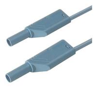 SKS Hirschmann MLS WS 50/2,5 bl Cordon de mesure de sécurité[Banane mâle 4 mm -Banane mâle 4 mm ] 0.5 m bleu