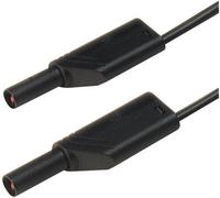 SKS Hirschmann MLS WS 50/2,5 ge/gn Cordon de mesure de sécurité[Banane mâle 4 mm -Banane mâle 4 mm ] 0.5 m jaune