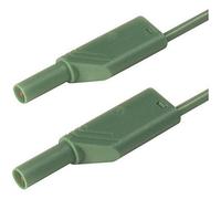 SKS Hirschmann MLS WS 50/2,5 gn Cordon de mesure de sécurité[Banane mâle 4 mm -Banane mâle 4 mm ] 0.5 m vert