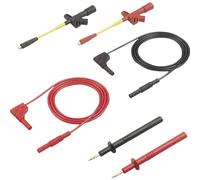 SKS Hirschmann MMS 2010 Set de cordons de mesure de sécurité[Banane mâle 4 mm -Banane mâle 4 mm ] 1 m noir, rouge