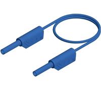 SKS Hirschmann MVL S 200/1 Au Cordon de mesure de sécurité Banane mâle 2 mm Banane mâle 2 mm 2.00 m bleu 1 pc(s)