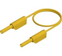 SKS Hirschmann MVL S 200/1 Au Cordon de mesure de sécurité Banane mâle 2 mm Banane mâle 2 mm 2.00 m jaune 1 pc(s)
