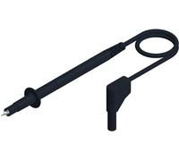 SKS Hirschmann PL 2600 SIL S WS Cordon de mesure de sécurité[Banane mâle 4 mm -pointe de test ] 1 m noir