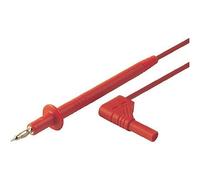 SKS Hirschmann PL 2600 SIL S WS Cordon de mesure de sécurité[Banane mâle 4 mm -pointe de test ] 1 m rouge