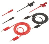 SKS Hirschmann PMS 4 CO Set de cordons de mesure Banane mâle 4 mm Banane mâle 4 mm 1.00 m noir, rouge 1 set