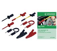SKS Hirschmann PMS 4 KFZ Set de cordons de mesure Banane mâle 4 mm Banane mâle 4 mm 1.50 m noir, rou