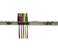 SKS Hirschmann PMS 4 S LMLH Set de cordons de mesure de sécurité[Banane mâle 4 mm -Banane mâle 4 mm ] 1 m rouge