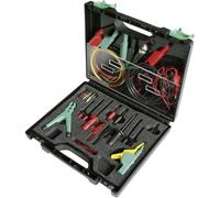 SKS Hirschmann PMS SKS Electronic Jeu de pinces crocodiles de sécurité enfichable 4 mm, enfichable 2 mm, enfichable 0.64 mm CAT III 1000 V noir, rouge, jaune,