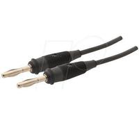 SKS Hirschmann SML 100/1 Cordon de mesure[Banane mâle 4 mm -Banane mâle 4 mm ] 1 m noir