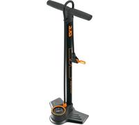 SKS Pompe à pied Air-X-Plorer 10.0 DV/SV/AV, 710mm, sz/orange, avec manomètre