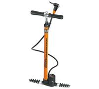 SKS Pompe à pied Airspeed Workshop Kompressor avec manomètre – Orange/Noir