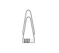 SKS Replacement U Stay Kit Black for Velo 42 Urban / 47 Trekking Garde-Boue Unisexe, Unicolore, Taille Unique