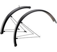 Sks Bluemels Stripes 45 Mm Mudguard Set Argenté 28´´ Black