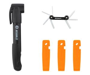 SKS Set Mini-Pompe / Multi-Outil / Démonte-Pneus SKS Germany orange/noir universal