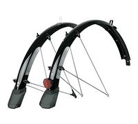 SKS Trekkingbleche 28' mit Kabelkanal 53mm, Schwarz, mit Spoiler und Strahler