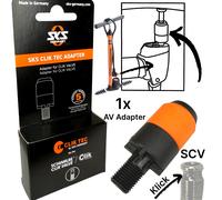 SKS Tuyau De Vélo Clik Valve Klick Ventil SCV Système Adaptateur De Pompe AV
