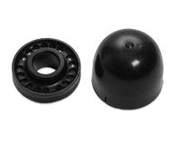 SKT BN620 capuchon pour tube, fiche de mât avec sortie de câble, pour mât d'antenne 48/50 mm noir