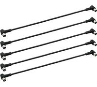 SKT Câble coaxial Patch avec connecteur coudé en F fiche Rapidement (Lot de 5), Noir 50 cm