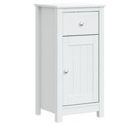 SKTQYQO BERG Ensemble de salle de bain blanc 4 pièces en bois massif pin