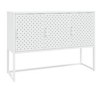 SKTQYQO Buffet blanc acier 105 x 35 x 75 cm
