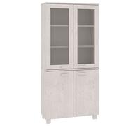SKTQYQO Buffet Hamar blanc 85 x 35 x 180 cm en bois massif de pin