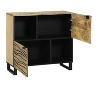 SKTQYQO Buffet marron 80 x 33,5 x 75 cm en bois massif de mangue