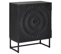 SKTQYQO Buffet noir en bois de mangue, 55 x 30 x 70 cm
