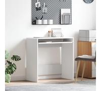 SKTQYQO Bureau d'ordinateur blanc en bois ingénié compact moderne pour bureau d'étude, travail 4 pièces, design ergonomique fonctionnel pour petits espaces, **Analyse des