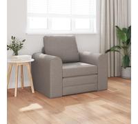 SKTQYQO Canapé lit 2 en 1 taupe 98 x 71 x 83 cm tissu polyester, fauteuil convertible pour salon avec rembourrage doux et design moderne, idéal pour se détendre