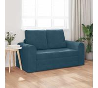 SKTQYQO Canapé-lit moderne en velours bleu 148 cm