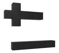 SKTQYQO Ensemble meuble TV 7 pièces chêne noir bois ingénierie