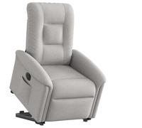 SKTQYQO Fauteuil relevant électrique inclinable gris nuage tissu avec moteur pour levage et inclinaison automatique et cadre stable