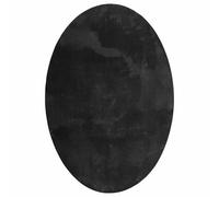 SKTQYQO Huarte Tapis ovale noir 140 x 200 cm 100 % polyester