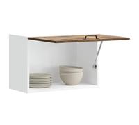 SKTQYQO Kalmar Meuble de cuisine en chêne fumé en bois multicouche aggloméré 60 x 31 x 40 cm avec portes pour optimisation de l'espace et de rangement organisé