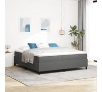 SKTQYQO Lit Box Spring Gris Clair Super King Tissu Corduroy Lit Multifonctionnel Structure de lit d'hôtel Convient pour les hôtels et les studios