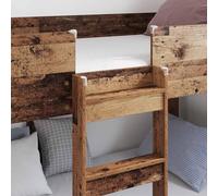 SKTQYQO Lit superposé en bois vieilli pour enfants, 90 x 200 cm | Bois d'ingénierie durable, design peu encombrant, avec lamelles, facile à nettoyer, pour chambre d'enfant